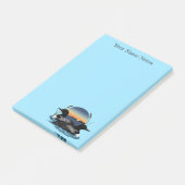 Post-it® Couple de plongeons arctiques Coucher de soleil Bl (Incliné)