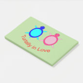 Post-it® Couple de tortue mignonne (Incliné)