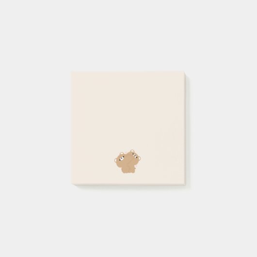 Post-it® Couple d'ours Brown mignon (Devant)