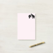 Post-it® Couple éléphant (Sur un bureau)