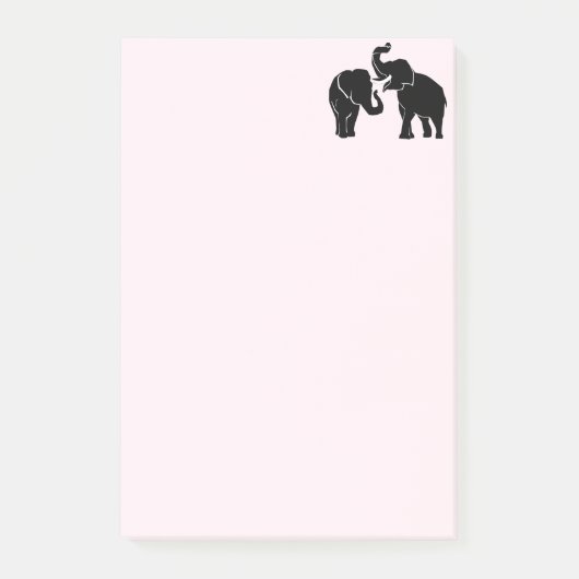 Post-it® Couple éléphant (Devant)