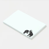 Post-it® Couple Elephant Post it Notes (Incliné)