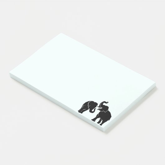 Post-it® Couple Elephant Post it Notes (Incliné)