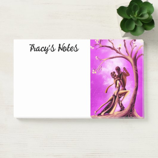 Post-it® Couple romantique dansant le rose tango (Bureau)