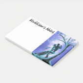 Post-it® Couple romantique dansant le Tango bleu (Incliné)