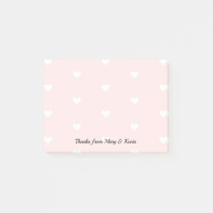 Post-it® Couples romantiques de mariage de motif rose fait