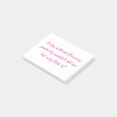 Post-it® Courez avec un sentiment d'humour (Incliné)
