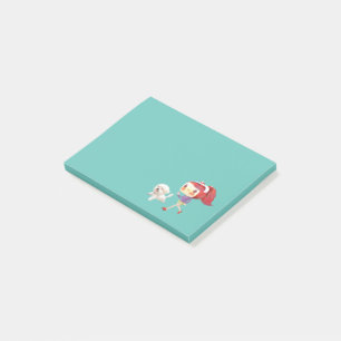Post-it® Courir avec un chien au bord de la mer