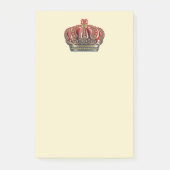 Post-it® Couronne Croix Royale - Or Bleu Rouge (Devant)
