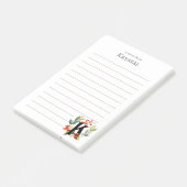 Post-it® Couronne de monogramme K initial aligné (Incliné)