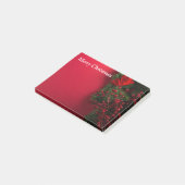Post-it® couronne de noël avec baies rouges (Incliné)