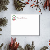 Post-it® Couronne de Noël et Monogramme