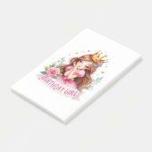 Post-it® Couronne de princesse d'anniversaire (Incliné)