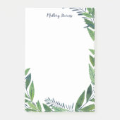 Post-it® Couronne d'émeraude - Nom de la calligraphie bleue (Devant)