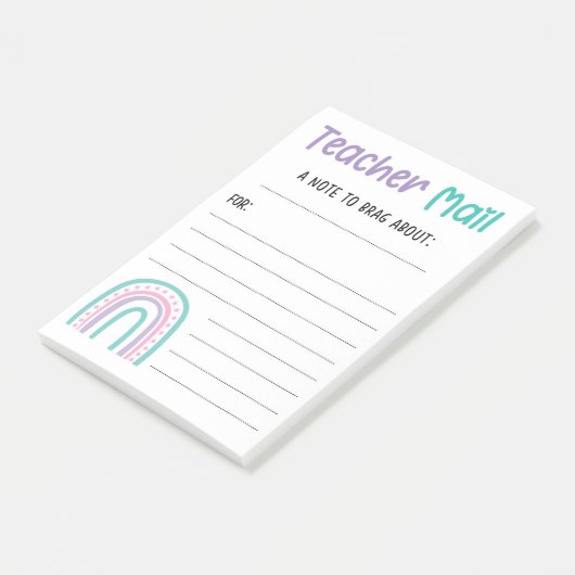 Post-it® Courrier de l'enseignant Rainbow (Incliné)