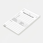 Post-it® Courrier de message téléphonique il est (Incliné)