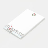 Post-it® Courrier d'hiver de Noël (Incliné)