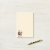 Post-it® Courrier escargot heureux (Sur un bureau)