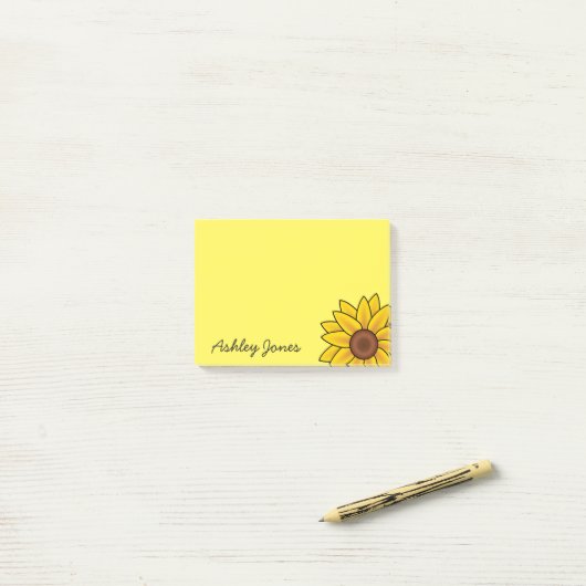Post-it® Courrier--Note-Tournesol (Sur un bureau)