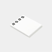 Post-it® Courrier--Notes argentées inclinées par Amérique (Incliné)