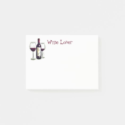 Post-it® Courrier--Notes d'amateur de vin (Devant)