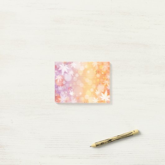 Post-it® Courrier--Notes d'automne (Sur un bureau)