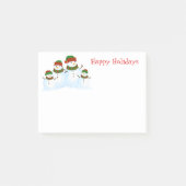 Post-it® Courrier--Notes de bonhommes de neige de vacances (Devant)