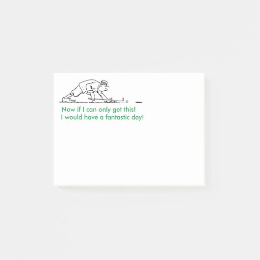 Post-it® Courrier--Notes de golfeur (Devant)