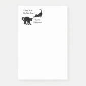 Post-it® Courrier--Notes de patron de chat (Devant)