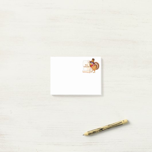 Post-it® Courrier--Notes de thanksgiving (Sur un bureau)