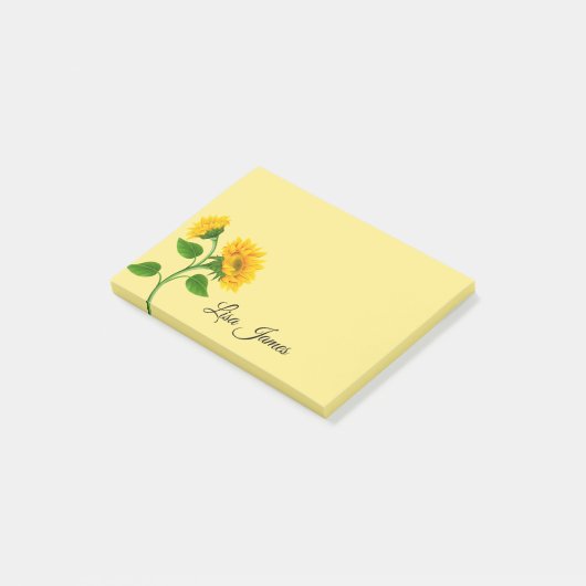Post-it® Courrier--Notes de tournesols (Incliné)