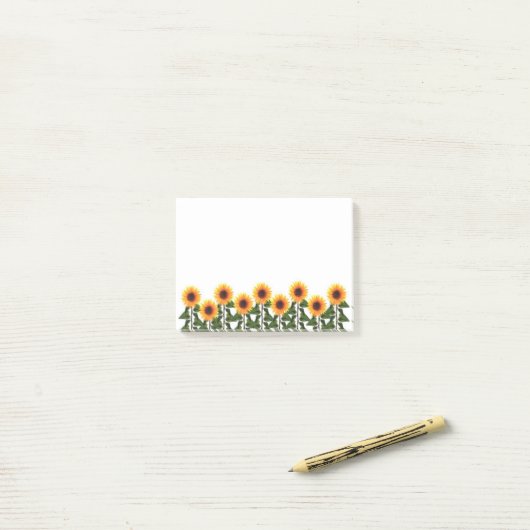 Post-it® Courrier--Notes de tournesols (Sur un bureau)