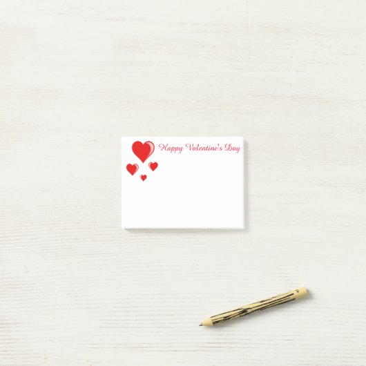 Post-it® Courrier--Notes de Valentines (Sur un bureau)