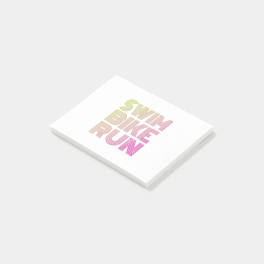 Post-it® Course à vélo de natation, Triathlon (Incliné)