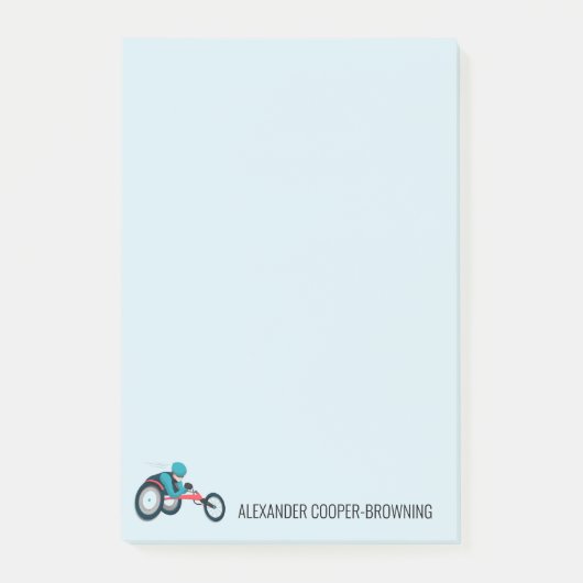 Post-it® Course en fauteuil roulant (Devant)