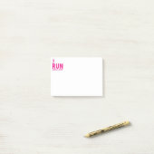 Post-it® Course, jogging et joie (Sur un bureau)