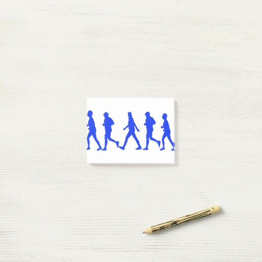 Post-it® Course Jogging Marche (Sur un bureau)