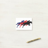 Post-it® Courses de chevaux (Sur un bureau)