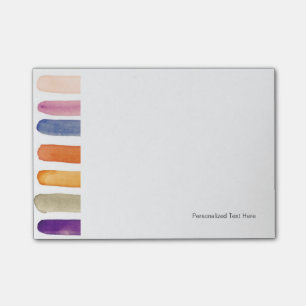 Post-it® Courses peintes à la main de brosse d'aquarelle,