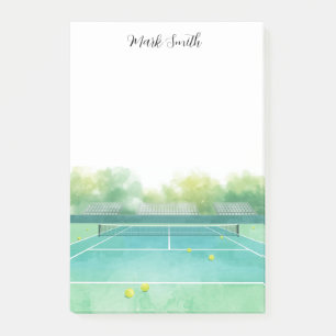 Post-it® Court de tennis aquarelle