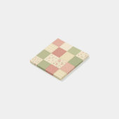 Post-it® Courtepoint Patchwork Vert Rose Fleur de Maison de (Incliné)