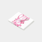 Post-it® Cousin D'Un Guerrier Dragonfly Cancer Du Sein (Incliné)