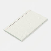 Post-it® Coutume rayée de papier de classeur de carnet (Incliné)