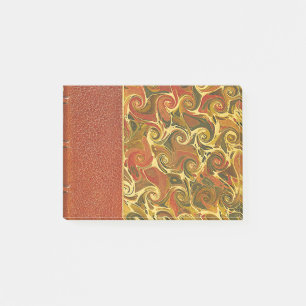 Post-it® Couverture de livre ancienne, motif de tourbillon 