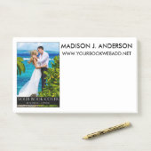 Post-it® Couverture du livre de l'auteur (Sur un bureau)