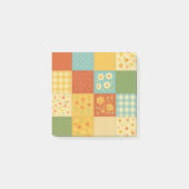 Post-it® Couverture Patchwork Jaune Fleurie Maison de Campa (Devant)