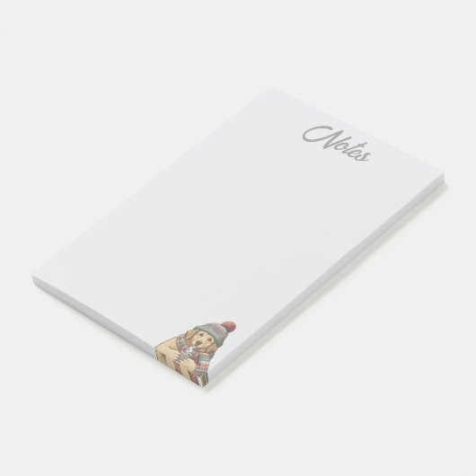 Post-it® Cozy Winter Dog Notes (Incliné)