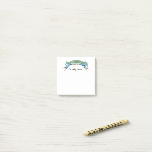 Post-it® Crabe (Sur un bureau)