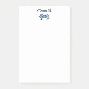 Post-it® Crabe aquarelle personnalisé Été Plage   