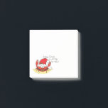 Post-it® Crabe Christmas Beach Tropical Funny<br><div class="desc">Dites à tous vos amis de la plage tropicale que Sandy Claws vient en ville pour Noël ! C'est un crabe, alors ne fais pas ce crabby Père Noël ou tu auras du charbon cette fête ! C'est le dessin mignon parfait pour faire sourire les amateurs de plage ce Noël...</div>